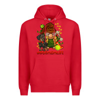 Red dog mom  life gnome Premium Hoodie - BarkalooDesign