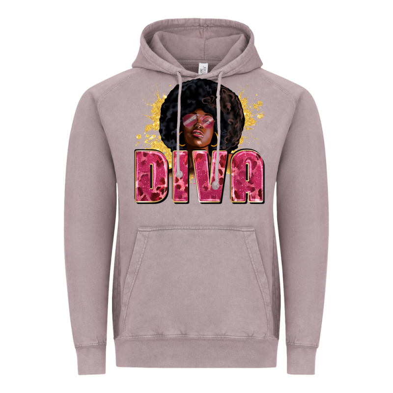 Diva Juneteenth Vintage Hoodie by Zillion Design Studio | Teevron