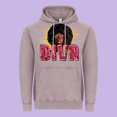 Diva Juneteenth Vintage Hoodie Designed By Zillion Design Studio