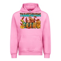 Fuchsia Pink Thanksgiving crew Urban Hoodie - NancyCooperArtShop