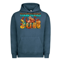 Pigment Midnight Navy Thanksgiving crew Urban Hoodie - NancyCooperArtShop
