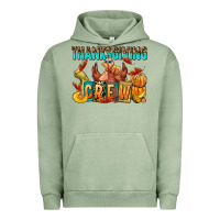 Pigment Oil Green Thanksgiving crew Urban Hoodie - NancyCooperArtShop
