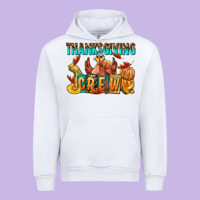 Thanksgiving Crew Urban Hoodie Designed By Nancycooperartshop