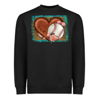 Black western leopard baseball heart Heavyweight Sweatshirt - HRA Design Shop