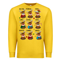 Lemon christmas reindeers Premium Sweatshirt - MaliasSmallBusiness