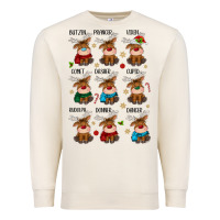 Sandshell christmas reindeers Premium Sweatshirt - MaliasSmallBusiness