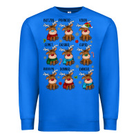 True Royal christmas reindeers Premium Sweatshirt - MaliasSmallBusiness