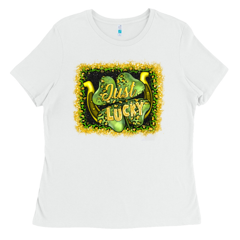 Just Lucky Ladies Tee by AdoDesignShop | Teevron