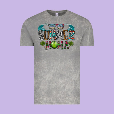 Summer Mama Vintage Tee Designed By Cowhidedigitalart