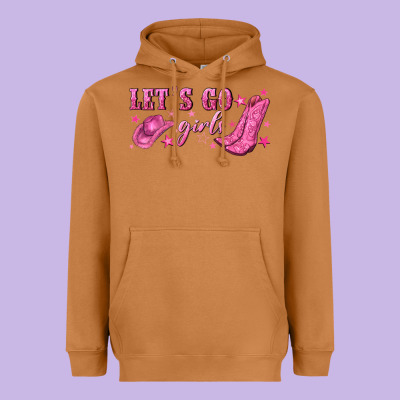 Lets Go Girls Heavyweight Hoodie Designed By Nancycooperartshop