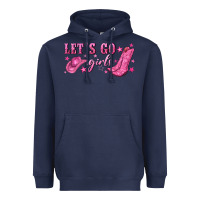 Navy lets go girls Heavyweight Hoodie - NancyCooperArtShop