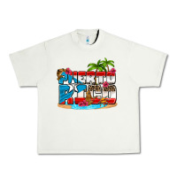 Pistachio puerto rico and flowers with frog Urban Heavy Tee - AdoDesignShop