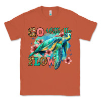 Copper go with the flow floral turtle Classic Tee - Jasminsmagicworld