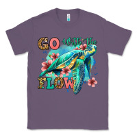 Lavender go with the flow floral turtle Classic Tee - Jasminsmagicworld