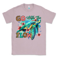 Lilac go with the flow floral turtle Classic Tee - Jasminsmagicworld