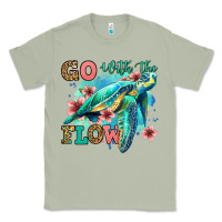 Matcha go with the flow floral turtle Classic Tee - Jasminsmagicworld