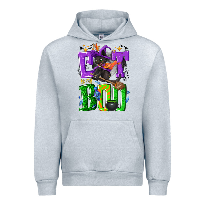 My Cat Is My Boo Halloween Urban Hoodie by NancyCooperArtShop | Teevron