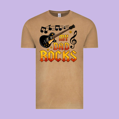 My Dad Rocks Vintage Tee Designed By Hra Design Shop