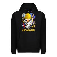 Black Architect life gnome Premium Hoodie - BarkalooDesign