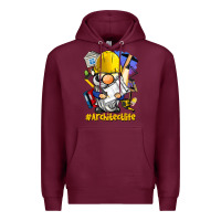Burgundy Architect life gnome Premium Hoodie - BarkalooDesign