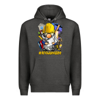 Charcoal Heather Architect life gnome Premium Hoodie - BarkalooDesign