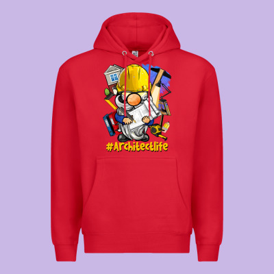 Architect Life Gnome Premium Hoodie Designed By Barkaloodesign