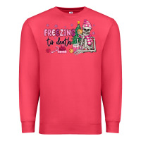 Cardinal freezing to death skeleton Premium Sweatshirt - MaliasSmallBusiness