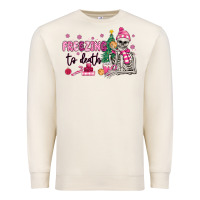 Sandshell freezing to death skeleton Premium Sweatshirt - MaliasSmallBusiness