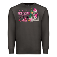 Smoke freezing to death skeleton Premium Sweatshirt - MaliasSmallBusiness