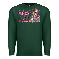 Sports Green freezing to death skeleton Premium Sweatshirt - MaliasSmallBusiness