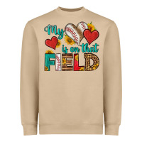 Mushroom my heart is on that field baseball Heavyweight Sweatshirt - HRA Design Shop