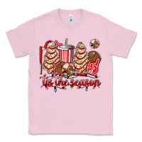 Bubblegum Pink tis the season christmas tree  cake baseball Classic Tee - AdoDesignShop
