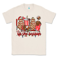 Natural tis the season christmas tree  cake baseball Classic Tee - AdoDesignShop