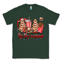 Sports Green tis the season christmas tree  cake baseball Classic Tee - AdoDesignShop