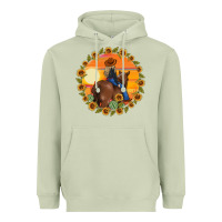 Matcha cowgirl sunflower Heavyweight Hoodie - MaliasSmallBusiness