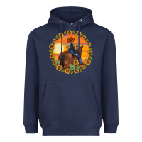 Navy cowgirl sunflower Heavyweight Hoodie - MaliasSmallBusiness