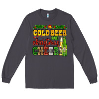 Smoke cold beer and christmas cheer with beer bottles Long Sleeve Tee - AdoDesignShop