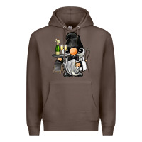Coffee waiter gnome Premium Hoodie - BarkalooDesign