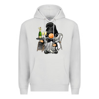Dove Grey waiter gnome Premium Hoodie - BarkalooDesign