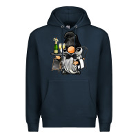 Navy waiter gnome Premium Hoodie - BarkalooDesign