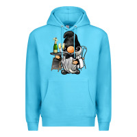 Ocean Blue waiter gnome Premium Hoodie - BarkalooDesign
