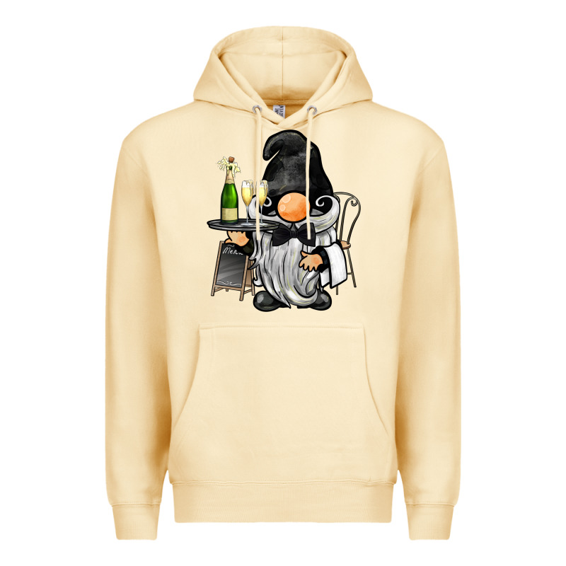 Waiter Gnome Premium Hoodie by BarkalooDesign | Teevron