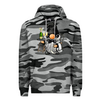 Slate Camo waiter gnome Premium Hoodie - BarkalooDesign