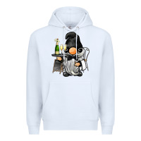 White waiter gnome Premium Hoodie - BarkalooDesign