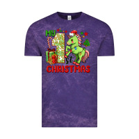 Cloud Purple my first christmas unicorn Vintage Tee - FaDigitalArtStudio