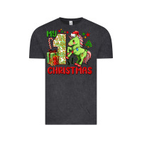 Vintage Black my first christmas unicorn Vintage Tee - FaDigitalArtStudio
