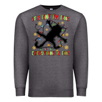 Charcoal Heather it's fine i'm fine everything is fine Premium Sweatshirt - MaliasSmallBusiness