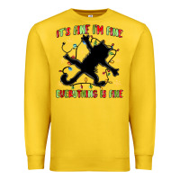 Lemon it's fine i'm fine everything is fine Premium Sweatshirt - MaliasSmallBusiness
