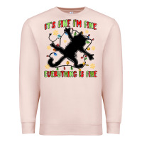 Pale Pink it's fine i'm fine everything is fine Premium Sweatshirt - MaliasSmallBusiness