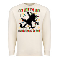Sandshell it's fine i'm fine everything is fine Premium Sweatshirt - MaliasSmallBusiness